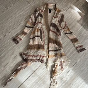 Boutique cream crochet shrug